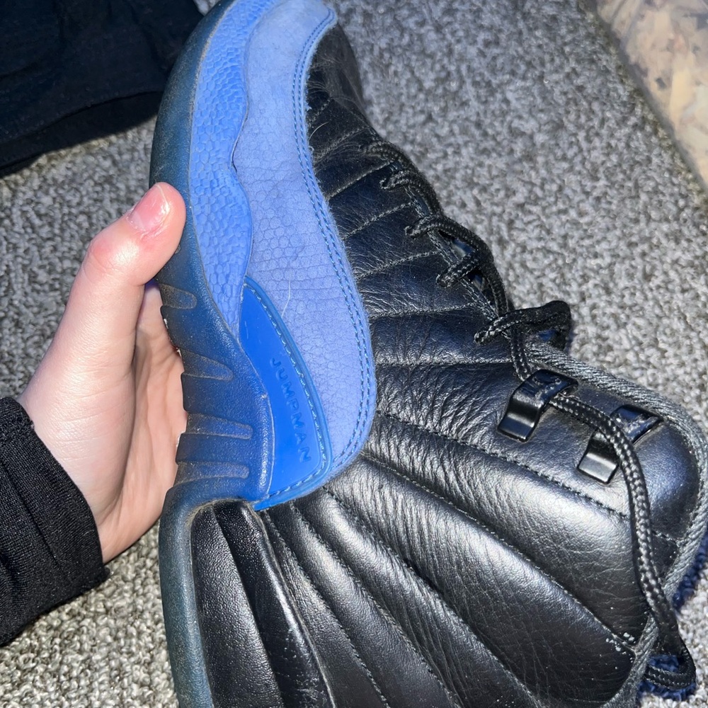 Men's Black and Blue Sneakers